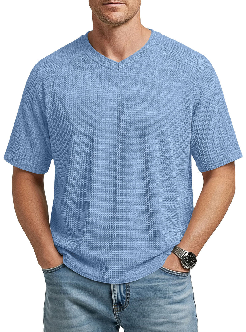 Camiseta de Punto Gofre Raglan