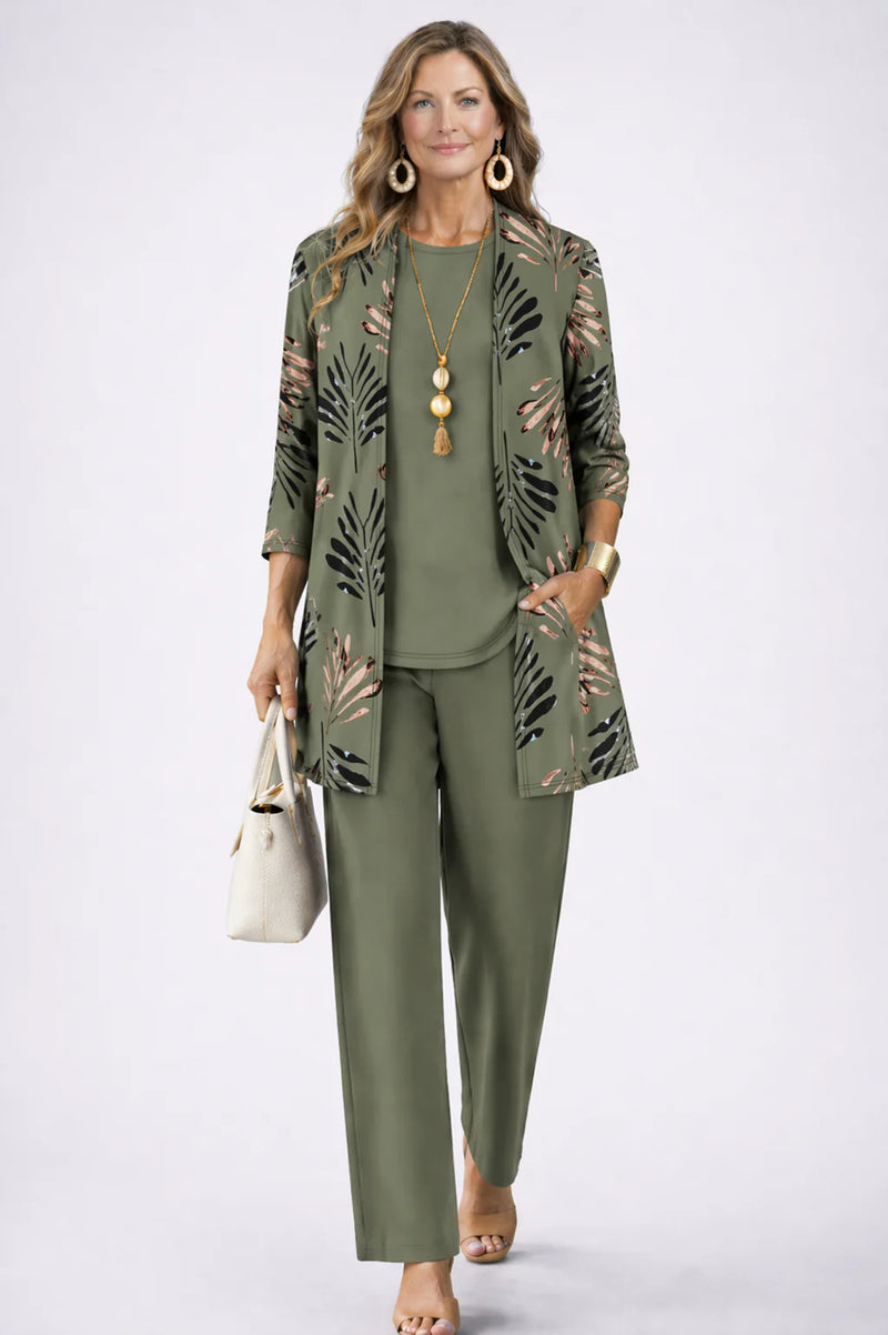 Saskia Linen-Look Three-Piece Set 2