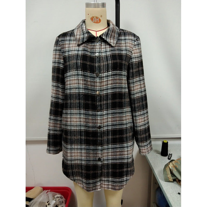 Giselle Plaid Shirt Jacket