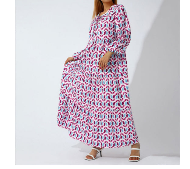 Marisol Bohemian Midi Dress — Blue 2