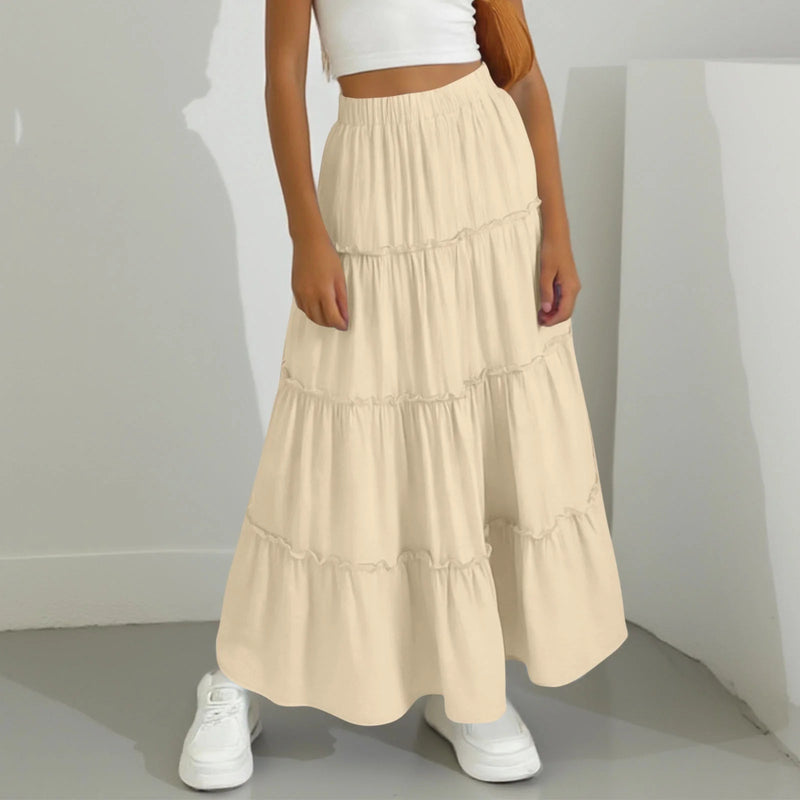 Esme Tiered Ruffle Prairie Maxi Skirt 5