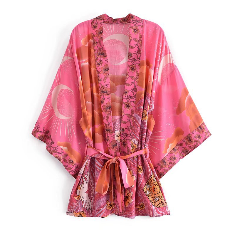 Celestial Moon Wrap Kimono 4
