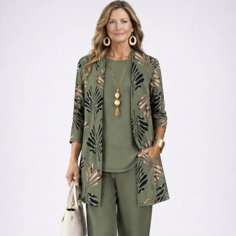 Saskia Linen-Look Three-Piece Set 1