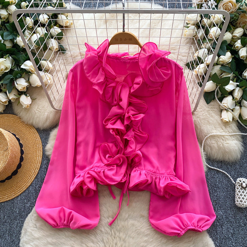 Margaux Ruffled Chiffon Blouse 3