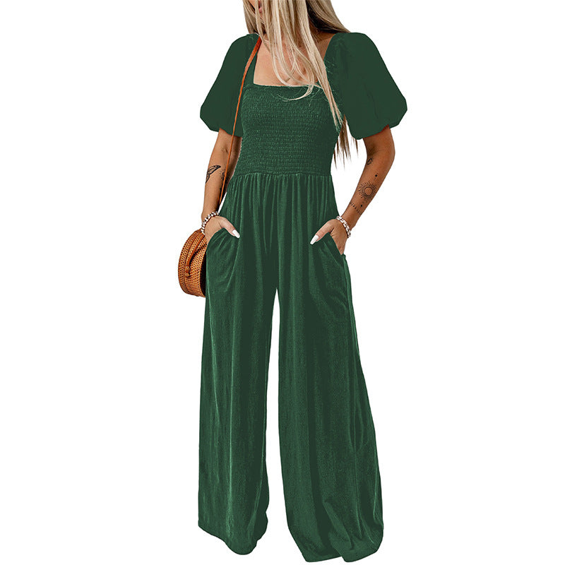 Aster Square Collar Jumpsuit