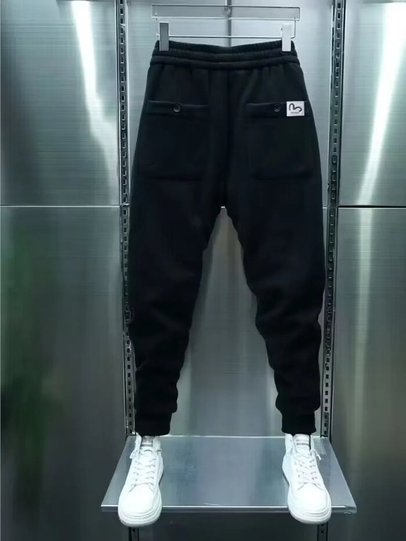 Men's Plus Size Drawstring Jogger Sweatpants with Pocketed 3