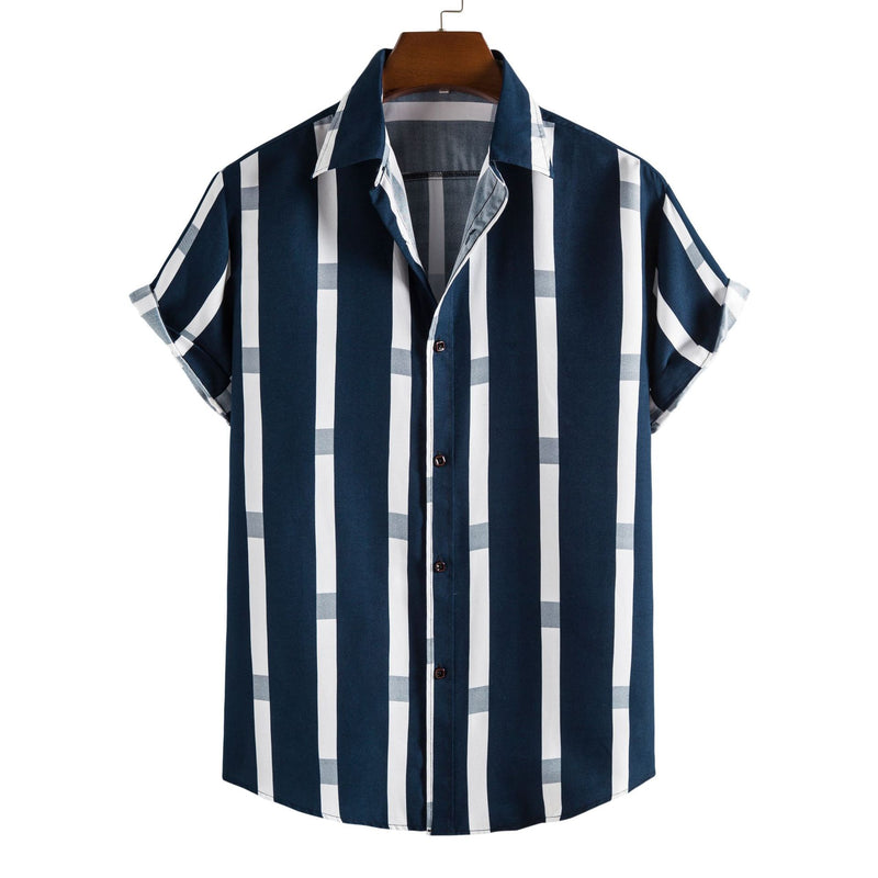 Reed Striped Short Sleeve Shirt — 3size