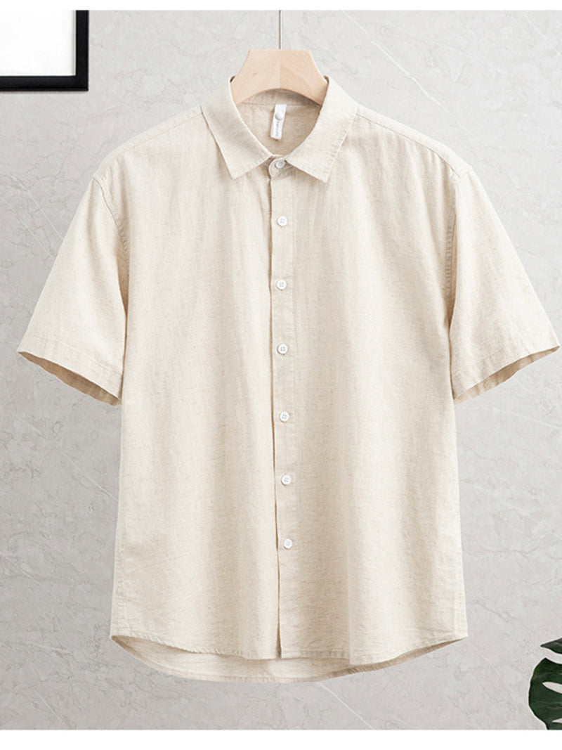 Men's Plus Size Button Up Short Sleeve Shirt 3