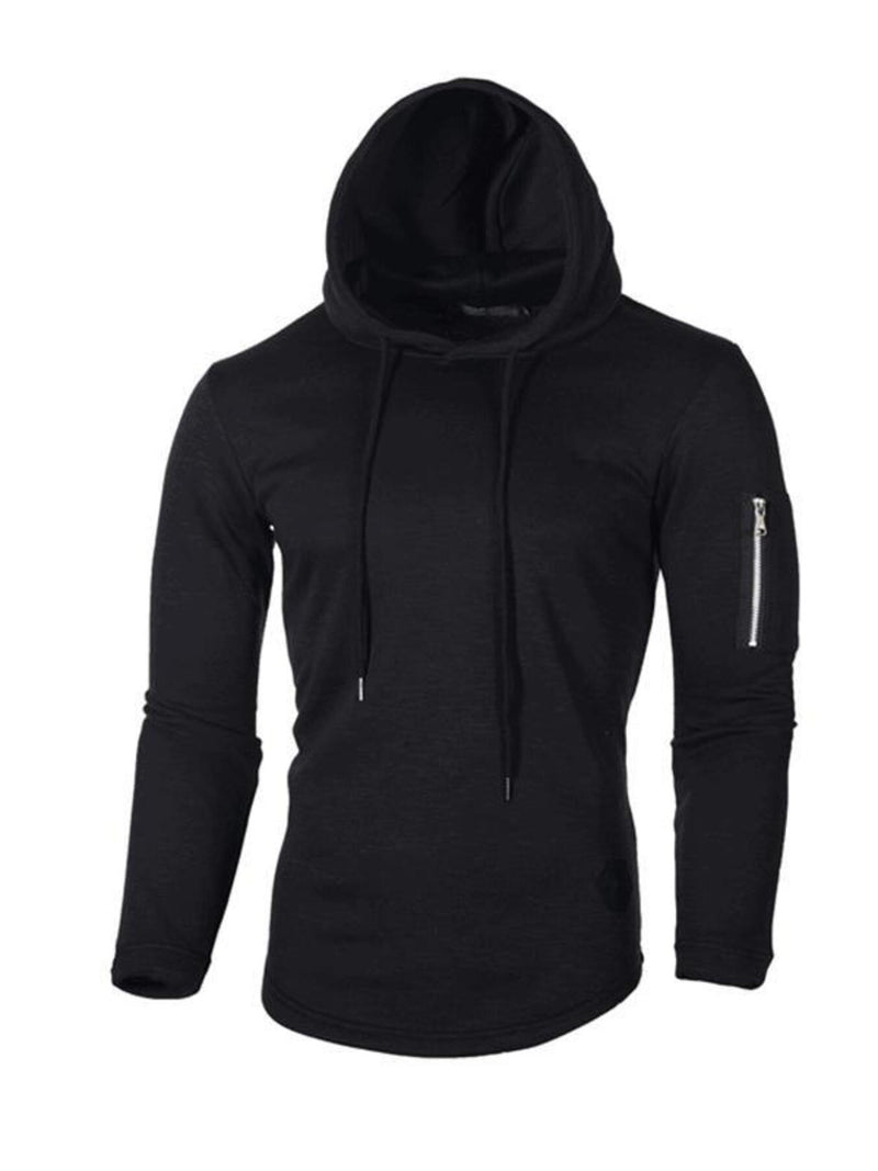 Men's Plus Size Casual Slim Fit Long Sleeve Hoodie 5
