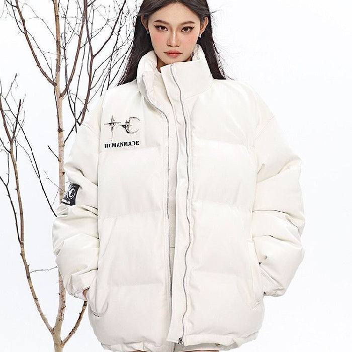 Nia Quilted Cotton Coat — White