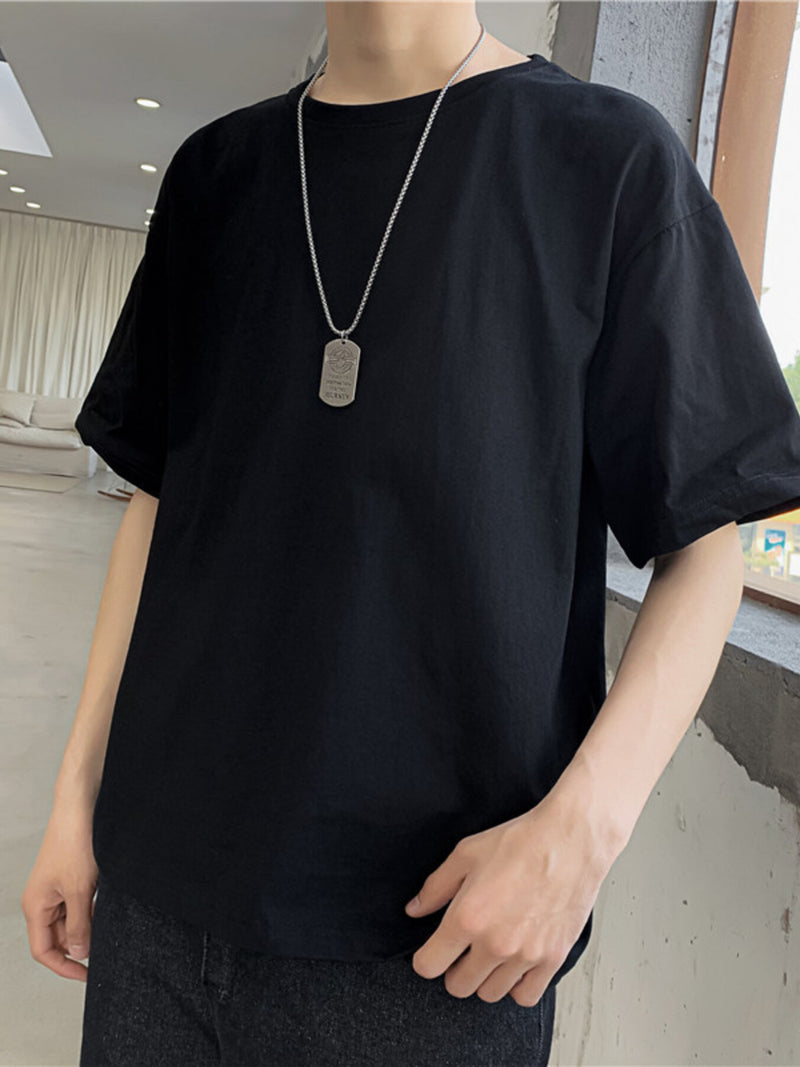 Men's Round Neck Short Sleeve T-Shirt 8