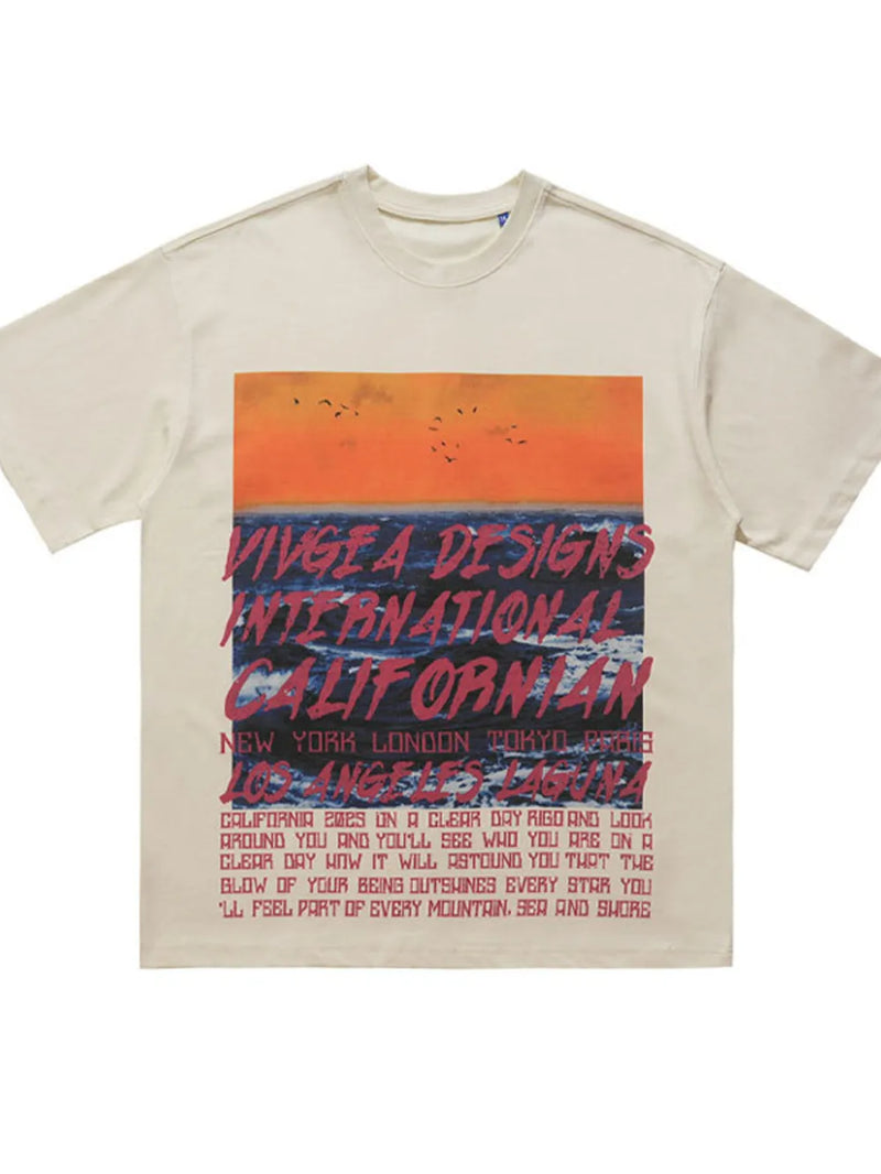 Men's Graphic Round Neck Short Sleeve Tee 2