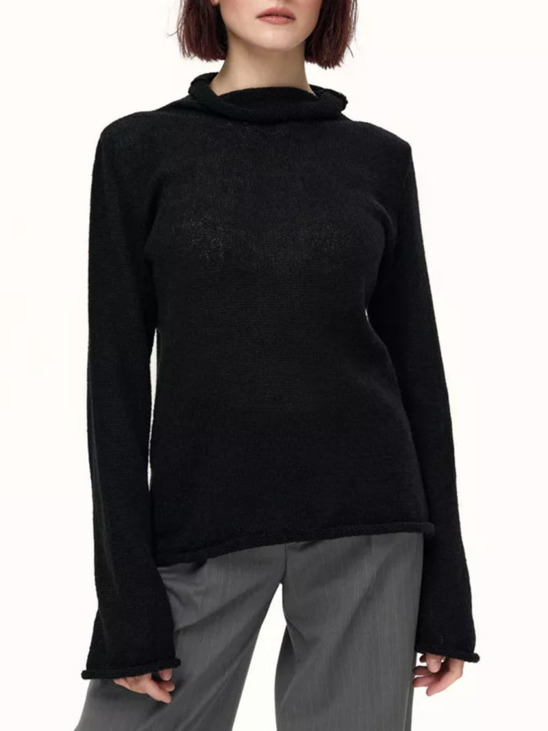 Mock Neck Long Sleeve Sweater 6