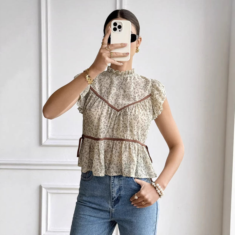 Fleur Floral Chiffon Blouse