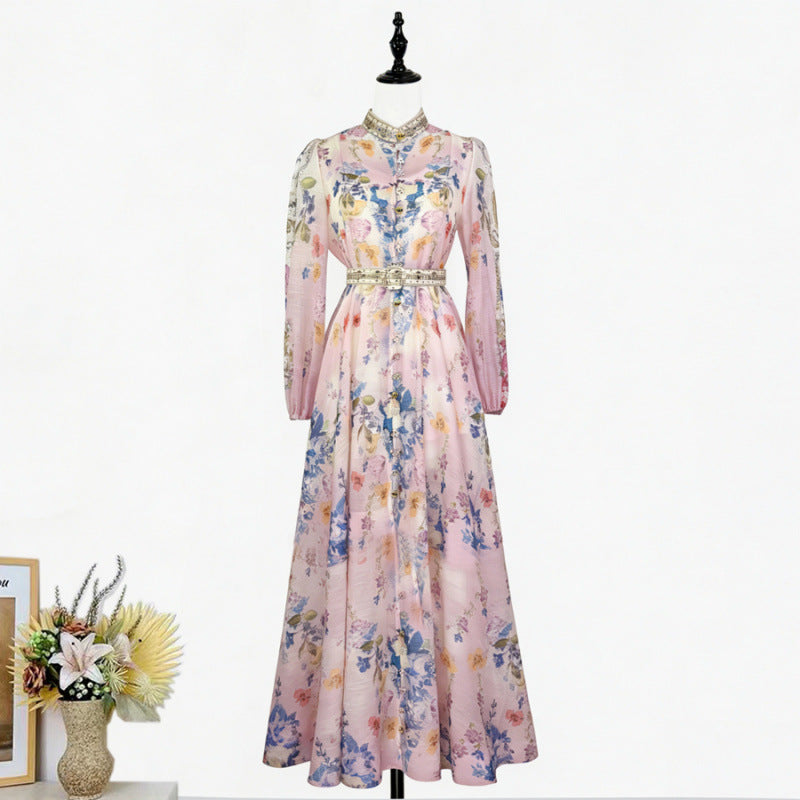 Delphine Puff-Sleeve Belted Dress 10