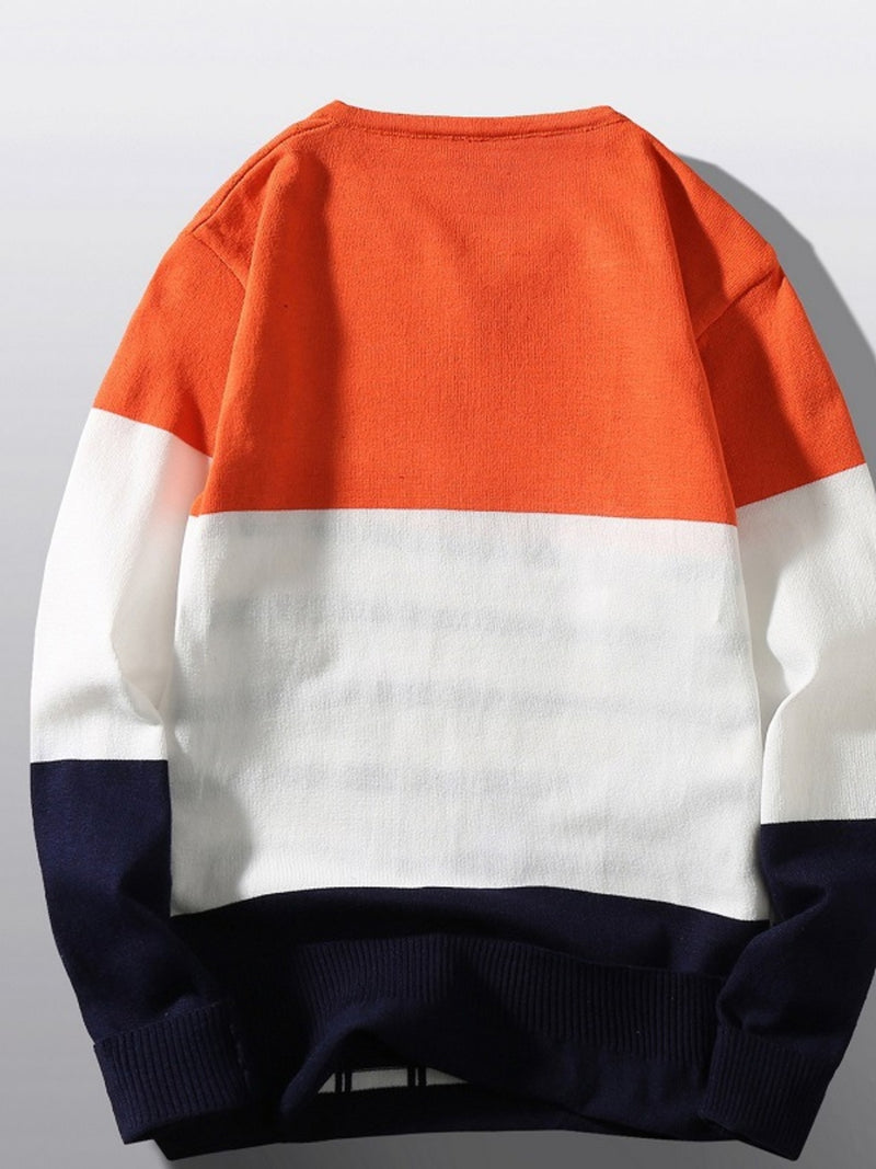 Men's V-Neck Long Sleeve Sweater 5