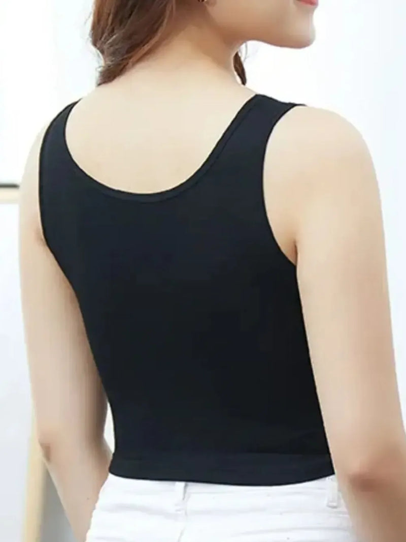 Scoop Neck Cropped Tank Top 4
