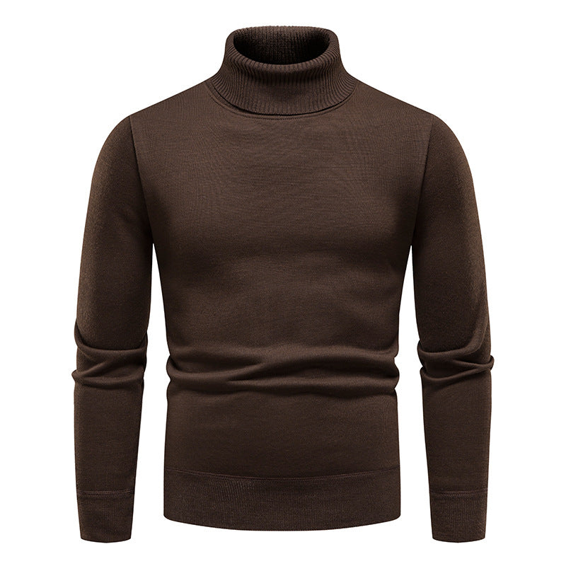 Mercer Black Turtleneck Sweater — Coffee