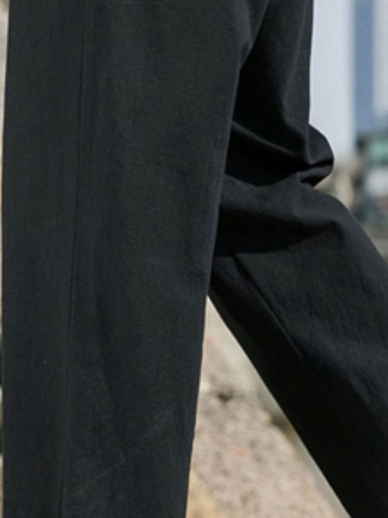 Men's Plus Size Loose Fit Drawstring Casual Pants 6