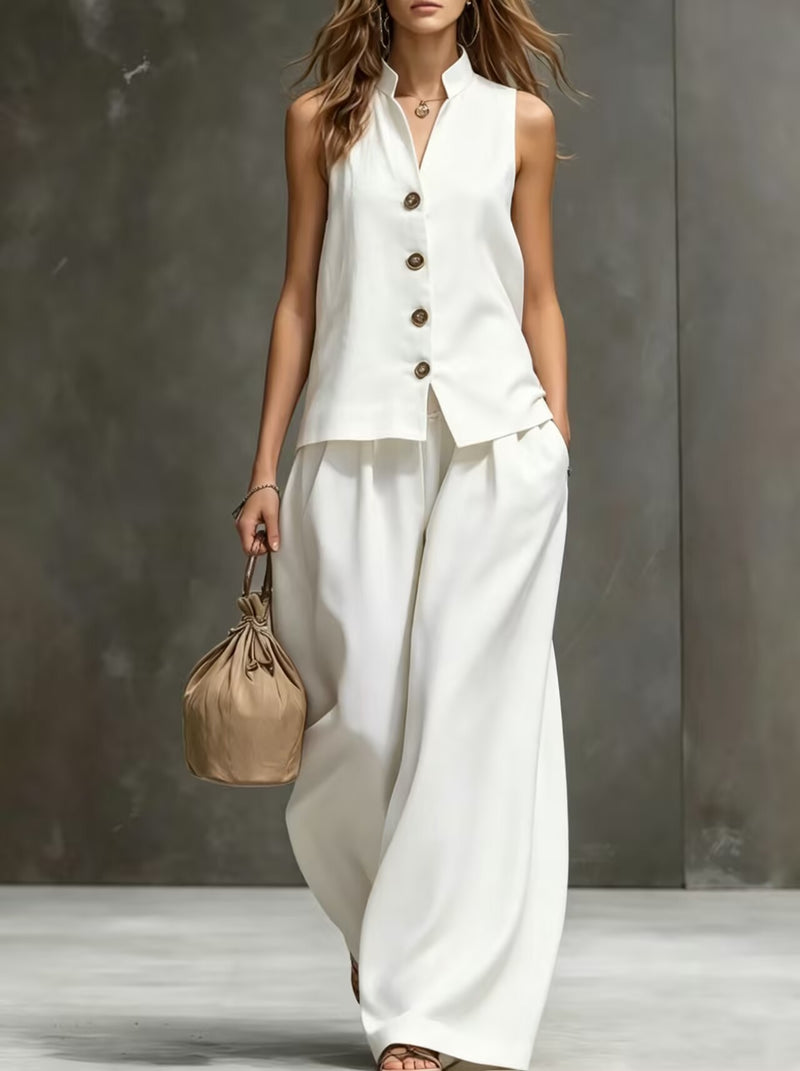 Soleil Linen Waistcoat Co-ord 4