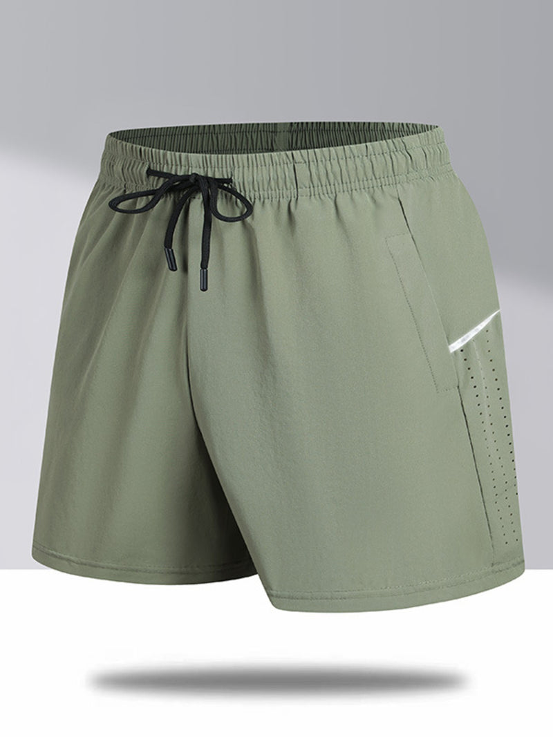 Men's Plus Size Drawstring Shorts | Hazel & June Army Green