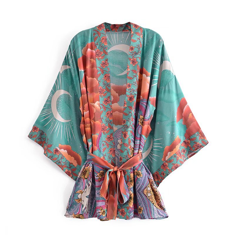 Celestial Moon Wrap Kimono 2
