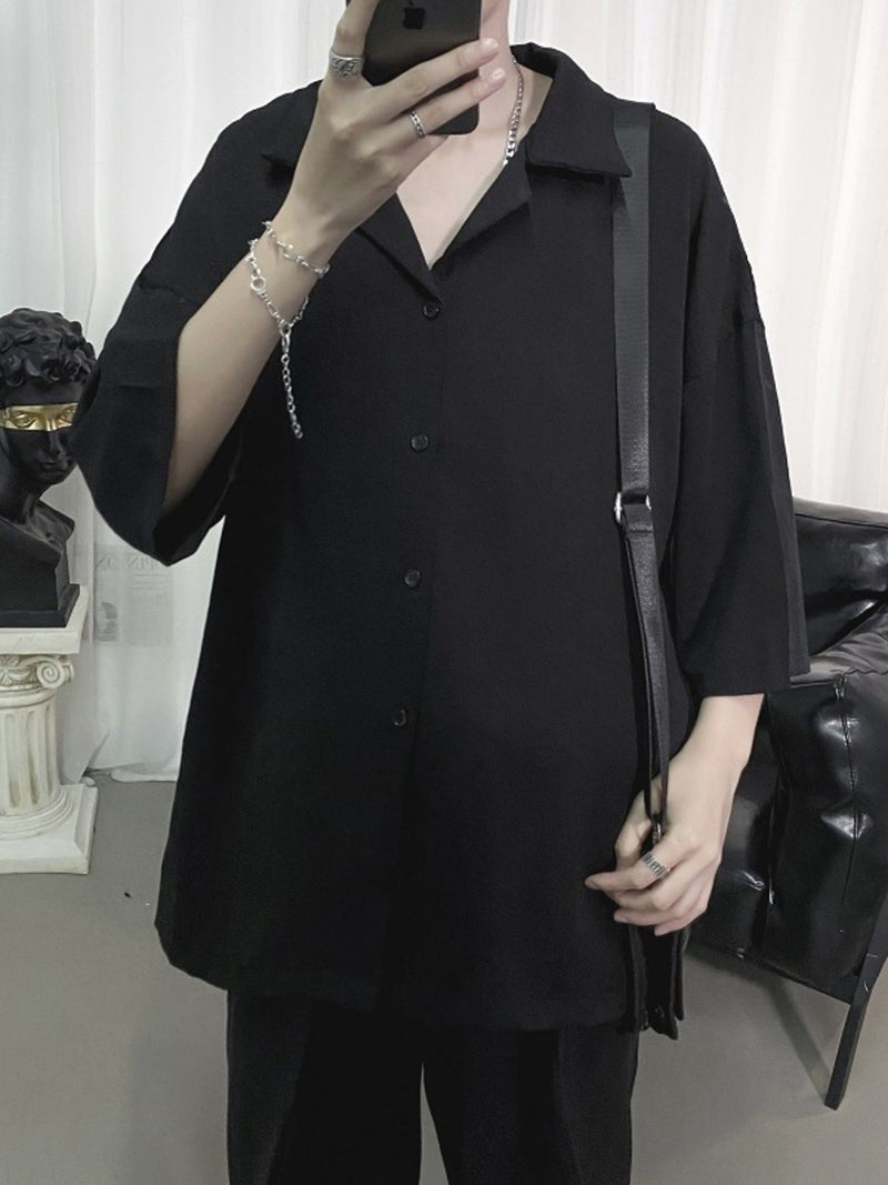 Men's Button Up 3/4 Sleeve Shirt 2