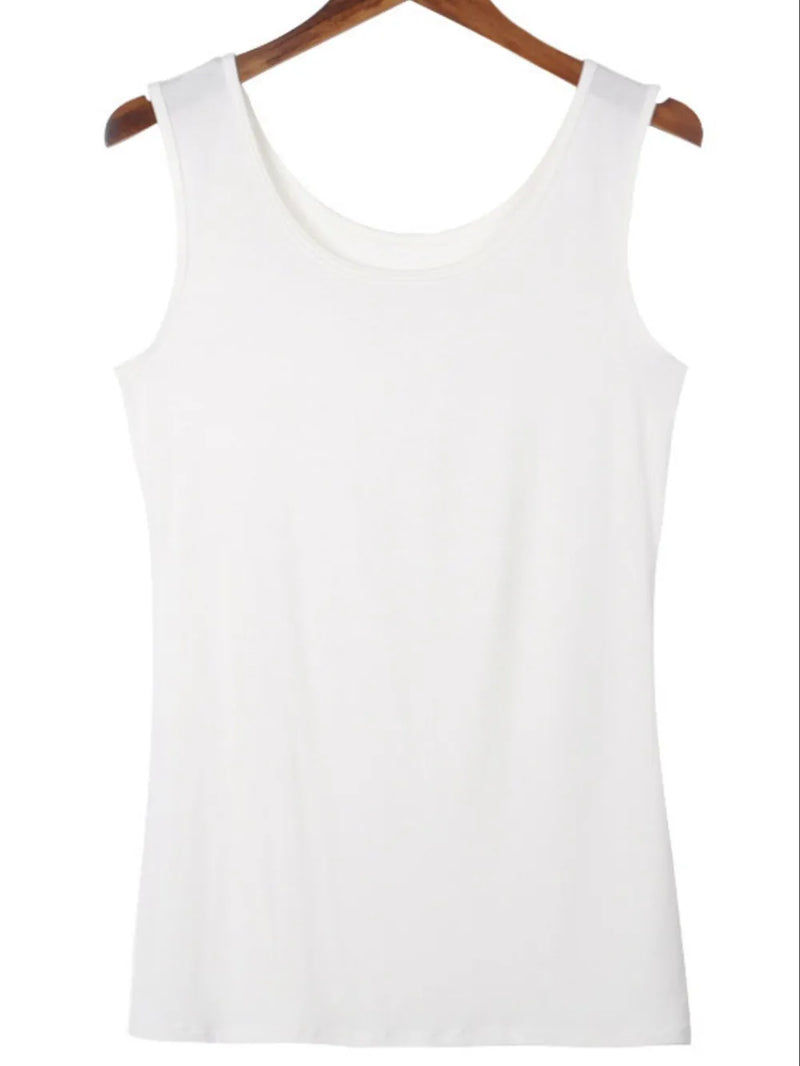 Scoop Neck Wide Strap Tank 7