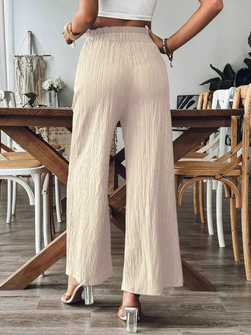 Frill Wide Leg Pants 2