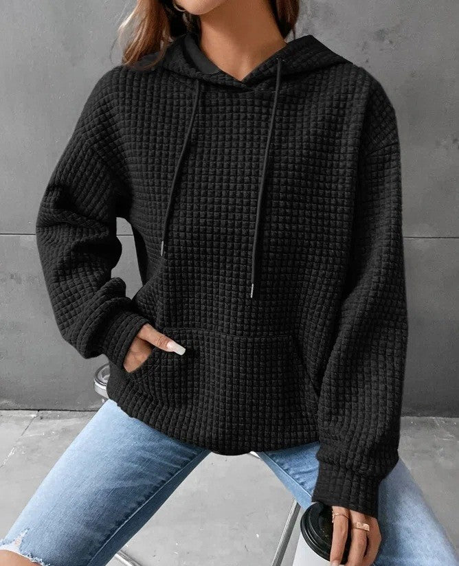 Liora Loose Sweatshirt — Black