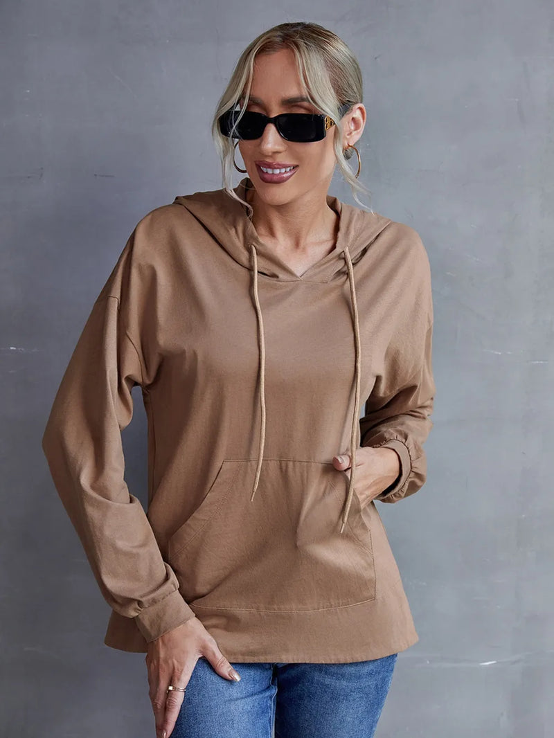 Ivy Lane Drawstring Pocketed Dropped Shoulder Hoodie 6