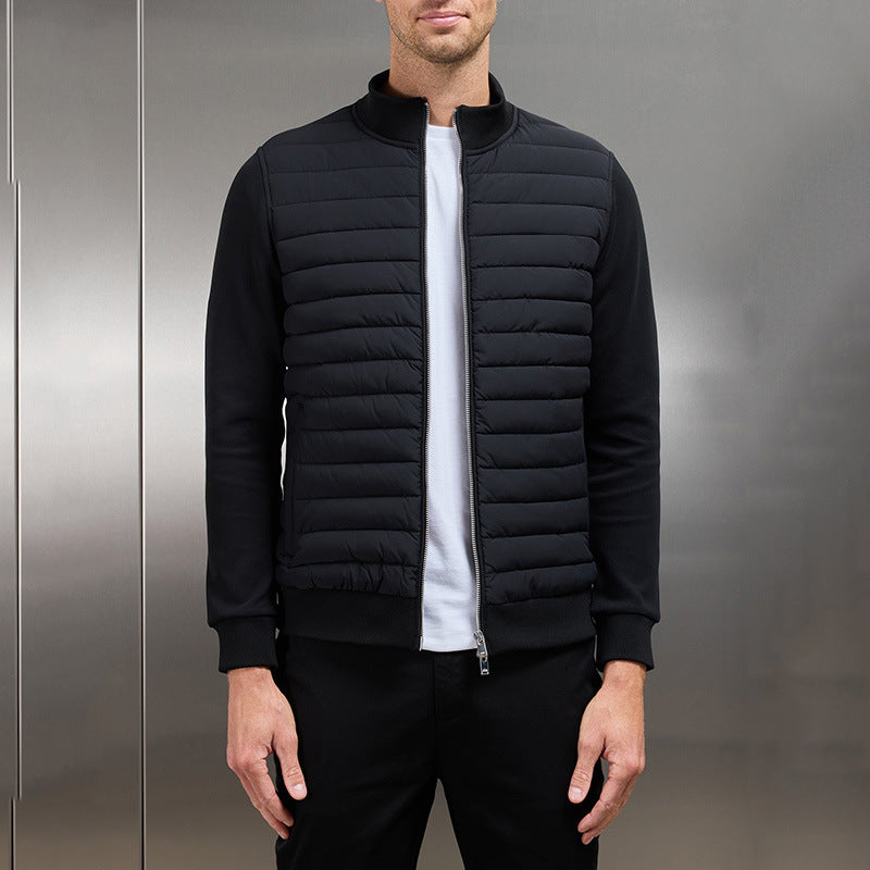 Corin Lightweight Stand-Collar Jacket — Black