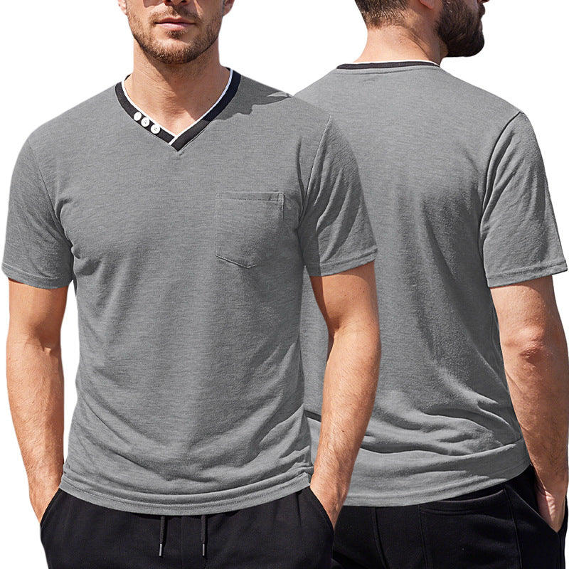 Henley V-Neck Tee 3