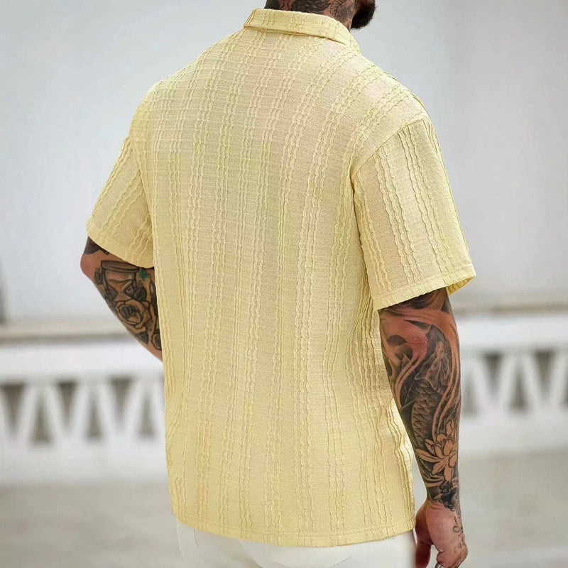 Textured Button Polo 4