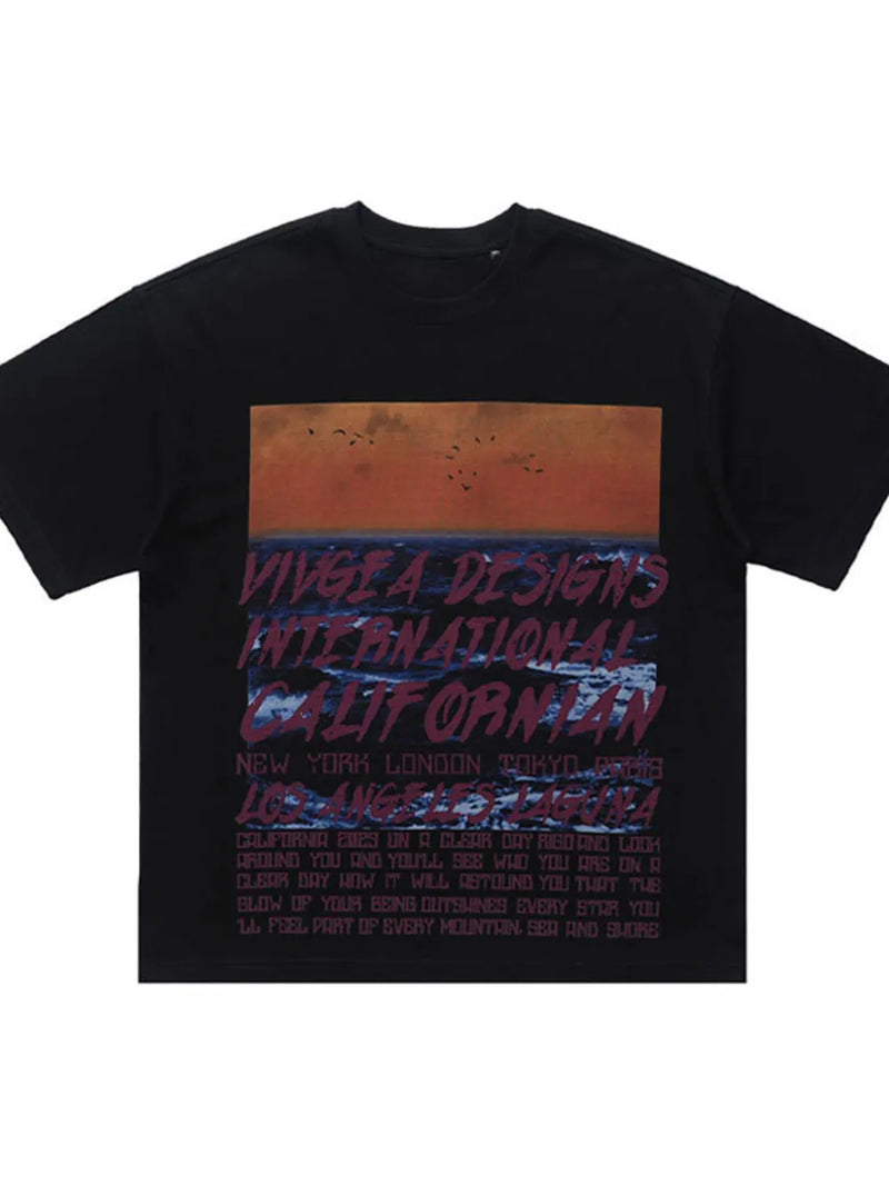 Men's Graphic Round Neck Short Sleeve Tee 5