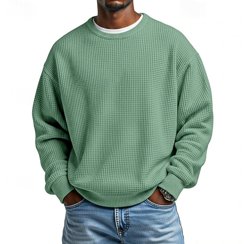 Sudadera de Cuello Redondo Relajada