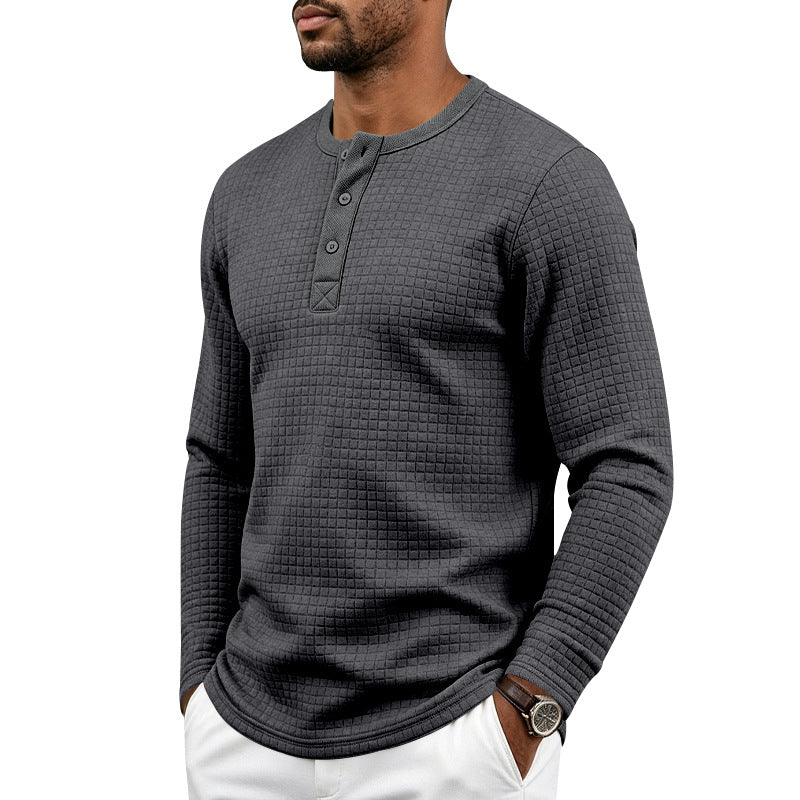 Henley de Cuadros Jacquard