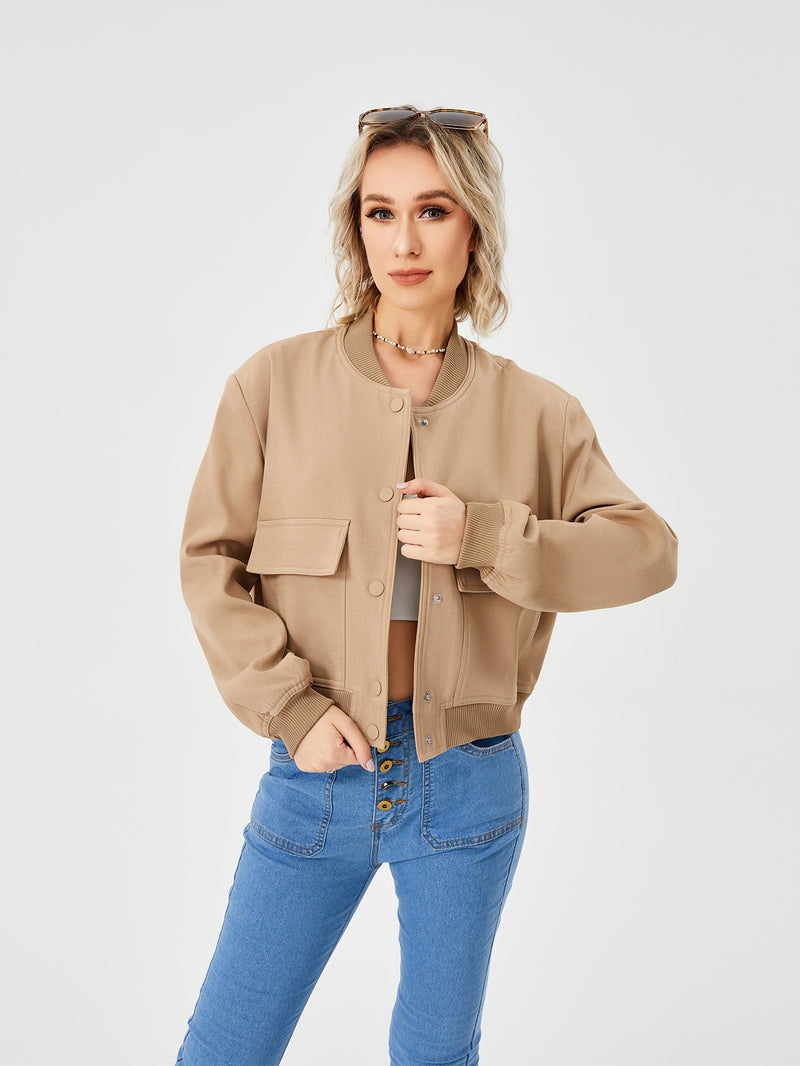 Wren Khaki Bomber Jacket