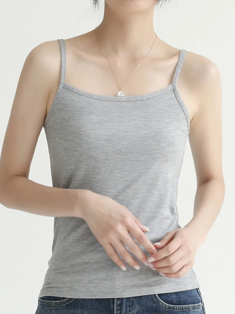 Solid Color Scoop Neck Cami 6