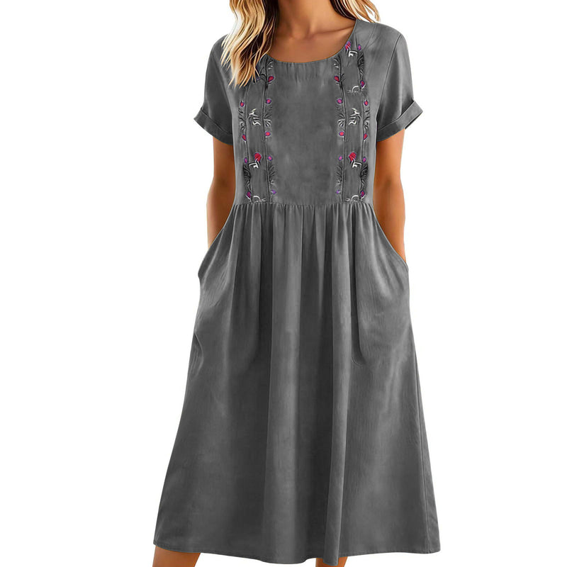 Margot Linen Pinafore Dress 7