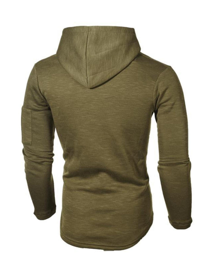 Men's Plus Size Casual Slim Fit Long Sleeve Hoodie 3