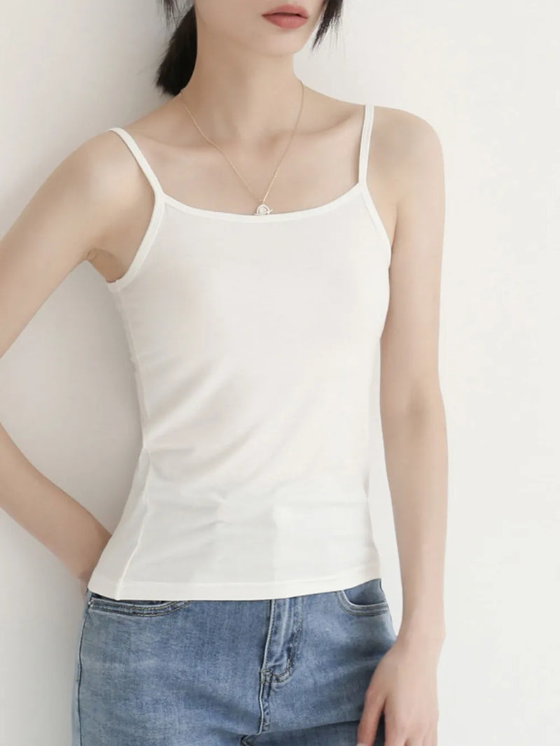Solid Color Scoop Neck Cami 4