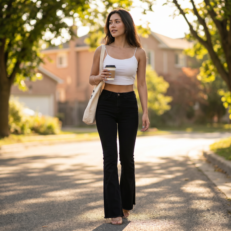 Sienna Vintage Flare Jeans — lifestyle