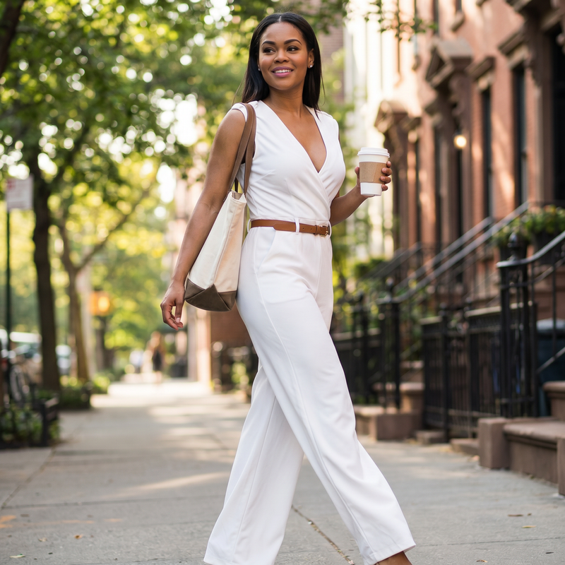 Juno Green Easy Jumpsuit — lifestyle