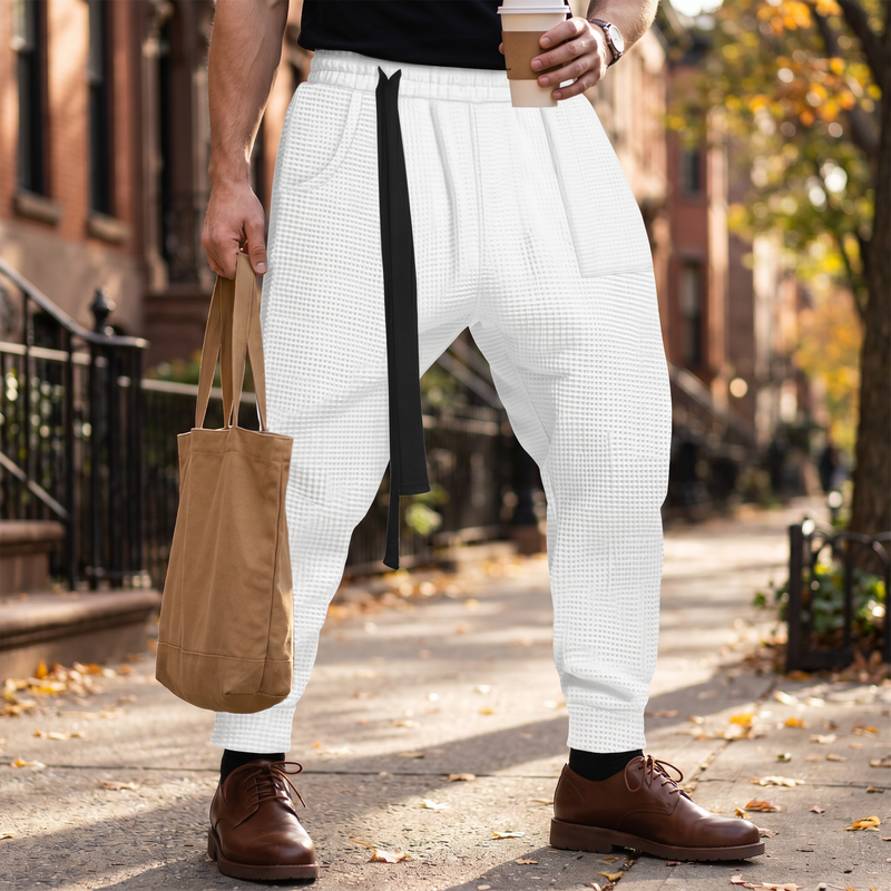 Nico Waffle Track Pants — lifestyle