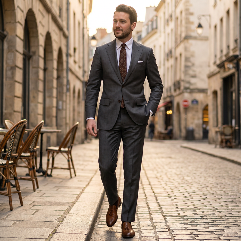 Everett Slim Business Suit — lifestyle