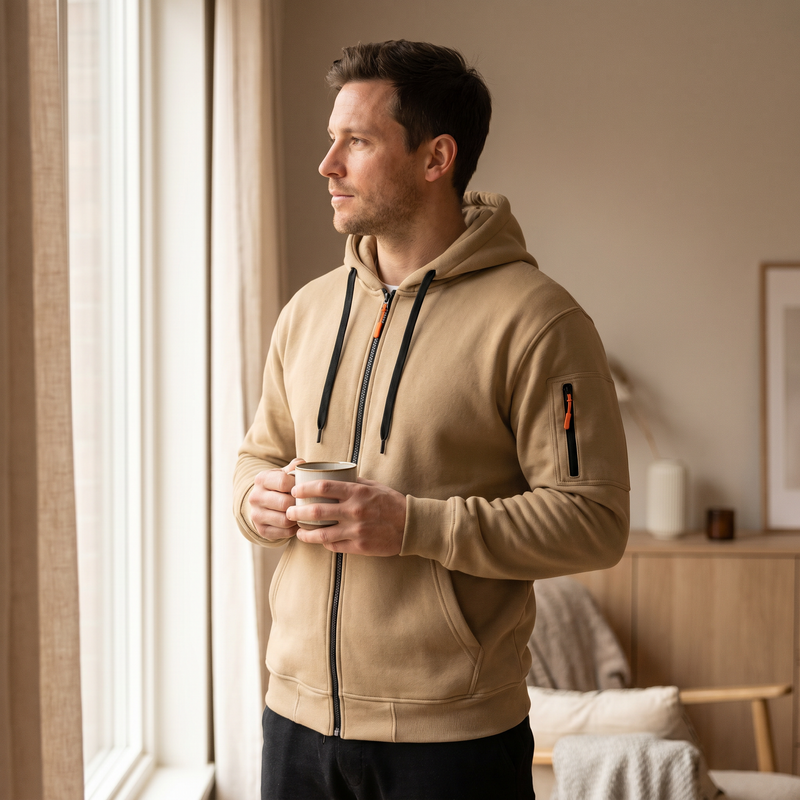 Carter Zip Hoodie Jacket — lifestyle