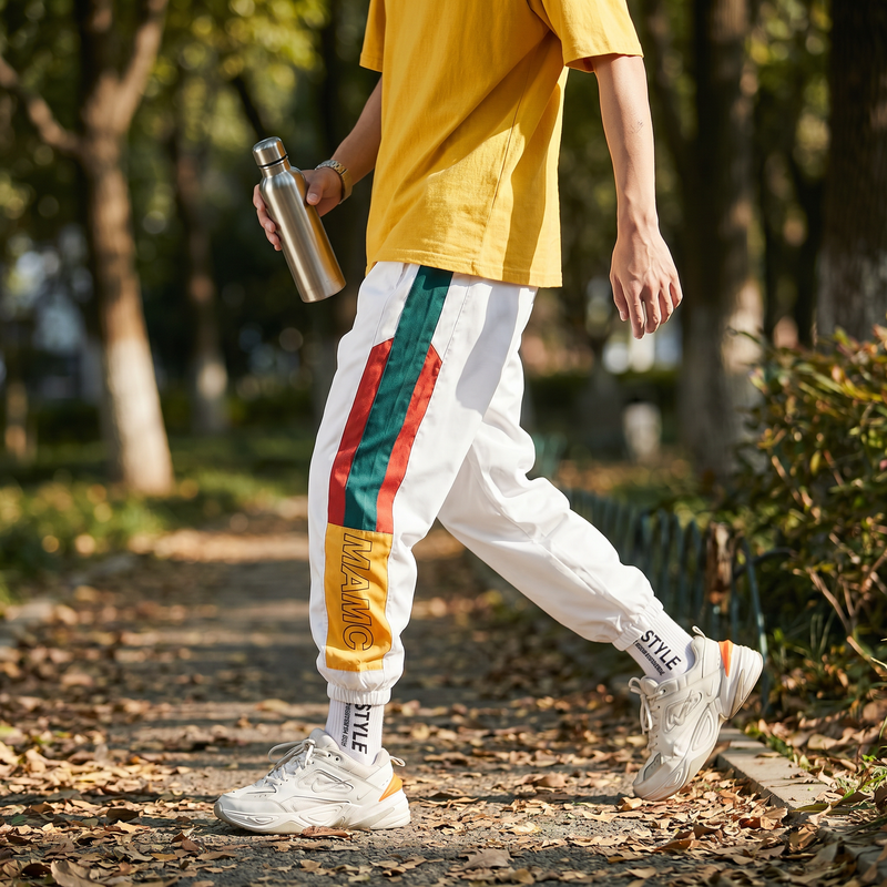 Leo White Sport Joggers — lifestyle