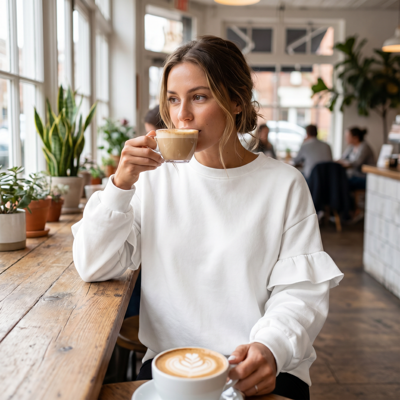 Ivy Lane Round Neck Long Sleeve Sweatshirt — lifestyle