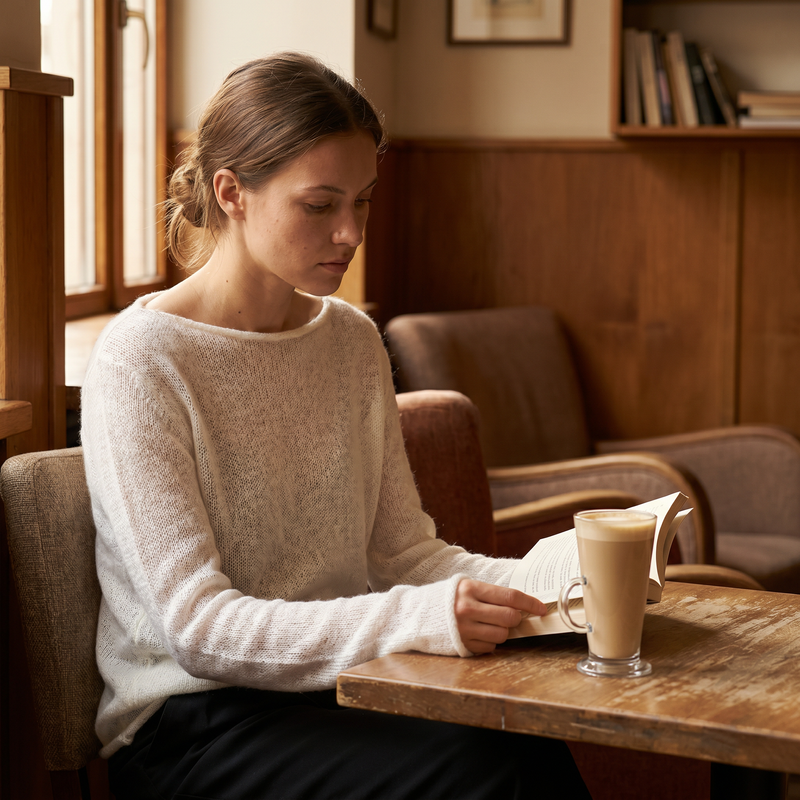 Mock Neck Long Sleeve Sweater — lifestyle